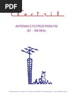FM 87-108MHz Antenas e Filtros