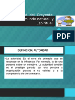 Autoridad Del Creyente Del Mundo Natural y Espiritual