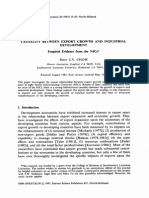 Journal of Development Economics Volume 26 Issue 1 1987 (Doi 10.1016 - 0304-3878 (87) 90051-4) Peter C.Y. Chow - Causality Between Export Growth and Industrial Development - Empirial Evidence From T