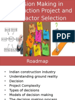 Decision in Project and Contractor Selection