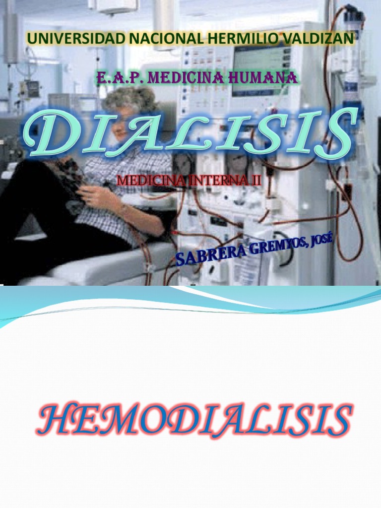 DIALISIS.ppt | Diálisis | Hemodiálisis