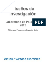 2ª Clase 2012 - Diseños de Investigación