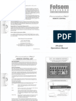 Product Manual - Barco (Folsom) - PP-0701