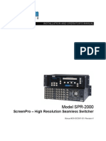 Product Manual - Barco (Folsom) - SPR-2000