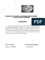 Certificate: Project Co-Ordinator H.O, D., Etc