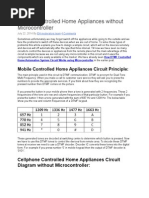 Mobile Controlled Home Appliances Without Microcontroller