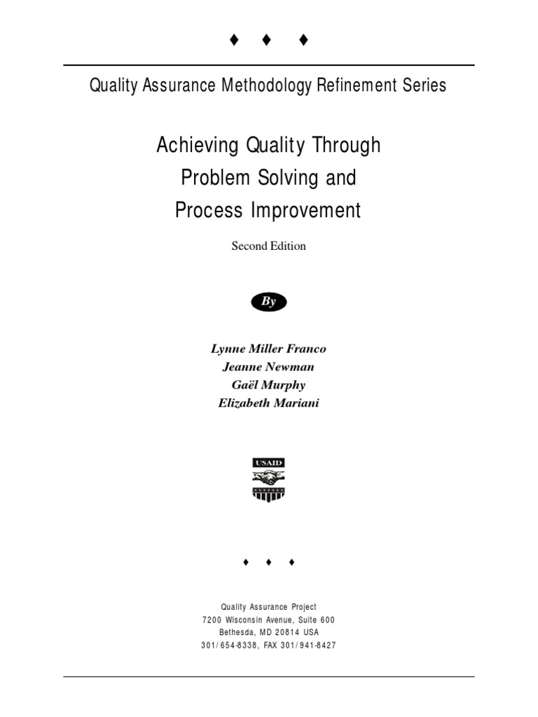 problem solving in quality assurance