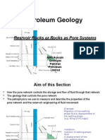 Petroleum Geology: Resrvoir Rocks or Rocks As Pore Systems