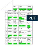 Jadwal Kuliah