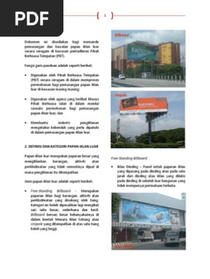 Garispanduan Papan Iklan Luar Di Negeri Pulau Pinang Pdf