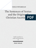 The Sentences of Sextus and The Origins of Christian Ascetiscism