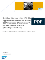 Getting Started Guide ABAP 74 SP8 HANA SP8 DevEdition