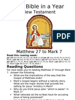 12 NT Matthew 27 To Mark 7