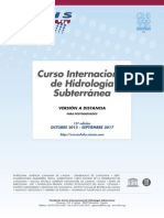 15º Curso Internacional de Hidrología Subterránea, versión a distancia