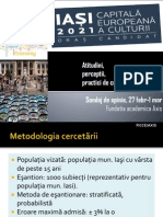 Studiul de Consum Cultural La Iași 2015