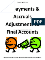 Igcse Accounting Prepayments Accruals