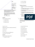 Practica de Multiplicación de Polinomios I