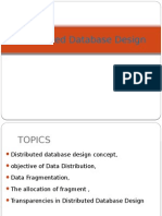  Distributed Database Design