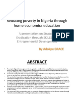 Reducing Poverty in Nigeria Through Home Economics Education