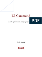 EB Garamond Specimen