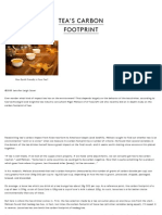 Tea's Carbon Footprint - Samovar Tea Lounge 2009 PDF