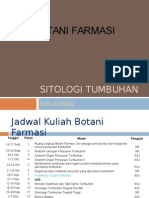 Botani - Sitologi Pert. I