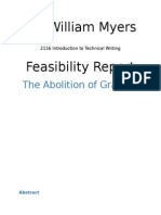 Myers, W - Feasibility Report 2nd Draft