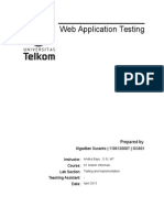 Web Application Testing