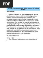 4 Cùng Bằng .Tcl Kịch Bản Để Tạo Ra Các Số Năng Động Của Các Nút Và Vị Trí Ban Đầu Của Nó.