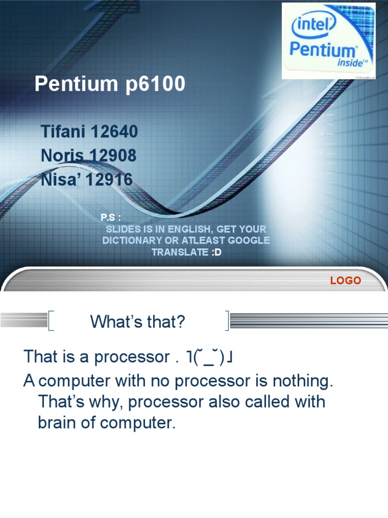 Intel Pentium P6100 Processor Overview | PDF | Computers