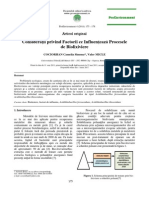 Consideratții Privind Factorii Ce Influanteaza Procesele de Biolixiviere