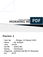 Morning Report OK VII Senin,23 Februari 2015