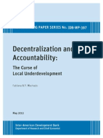 Decentralization and Accountability_ the Curse of Local Underdevelopment