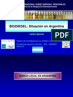 Biodiesel Situación en Argentina - INCAPE - 2012