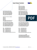 Input Output 1 Logical Reasoning Handout Cetking