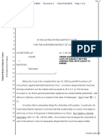 Accenture, LLP v. Niu - Document No. 3