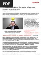 10 Maneiras Praticas Manter Foco Concluir as Suas Tarefas