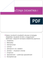 Ishodi Učenja Didaktika I