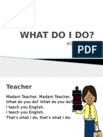 Powerpoint Slide To Teach Occupation "WHAT DO I DO"