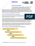 Criterion Referenced Assessment Workshop Handout 20111502