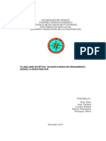 Unidad y Pluralidad: Fomas de Pensamiento en La Investigación