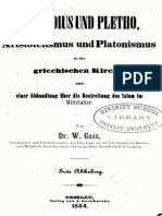 Wilhelm Gass, Gennadius und Plethon. Aristotelismus und Platonismus in der griechischen Kirche