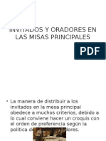 Invitados y Oradores en Las Misas Principales