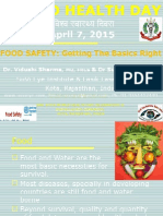 Food Safety:Getting the Basics Right