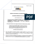 Acuerdo 03 de 2014 - Reglamento Contratacion No Convencionales