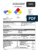 Hoja de Datos de Seguridad Azufre Liquido