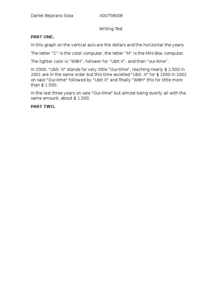 Writing Test | PDF