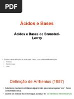 Ácidos e Bases de Bronsted-Lowry (Ácidos)