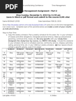 Time Management Assignment - Part 2