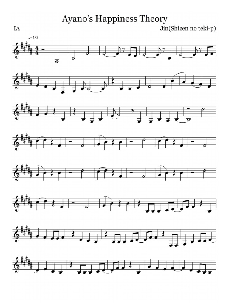 Ayano S Happiness Theory Sheet